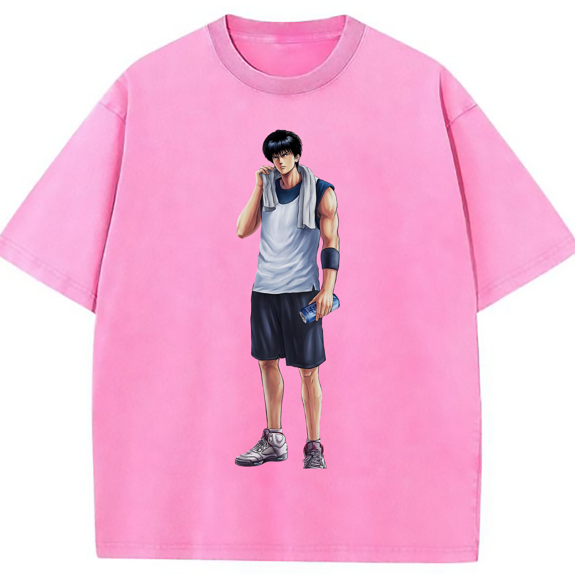 （画像用） SLAM DUNK／スラムダンク 綿100% ヴィンテージ風 半袖Tシャツ（フロントプリント）